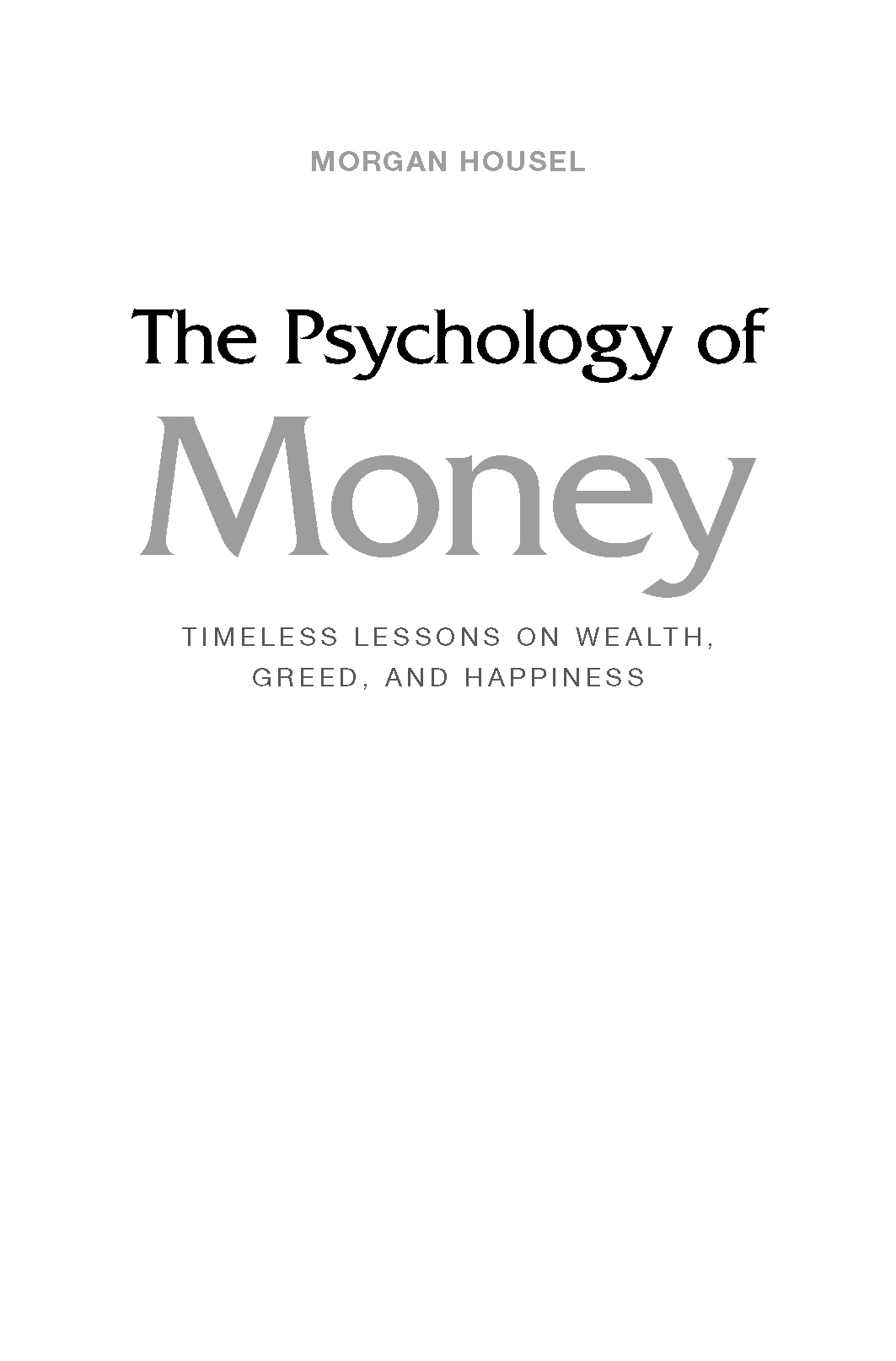 Փողի հոգեբանությունը page 1