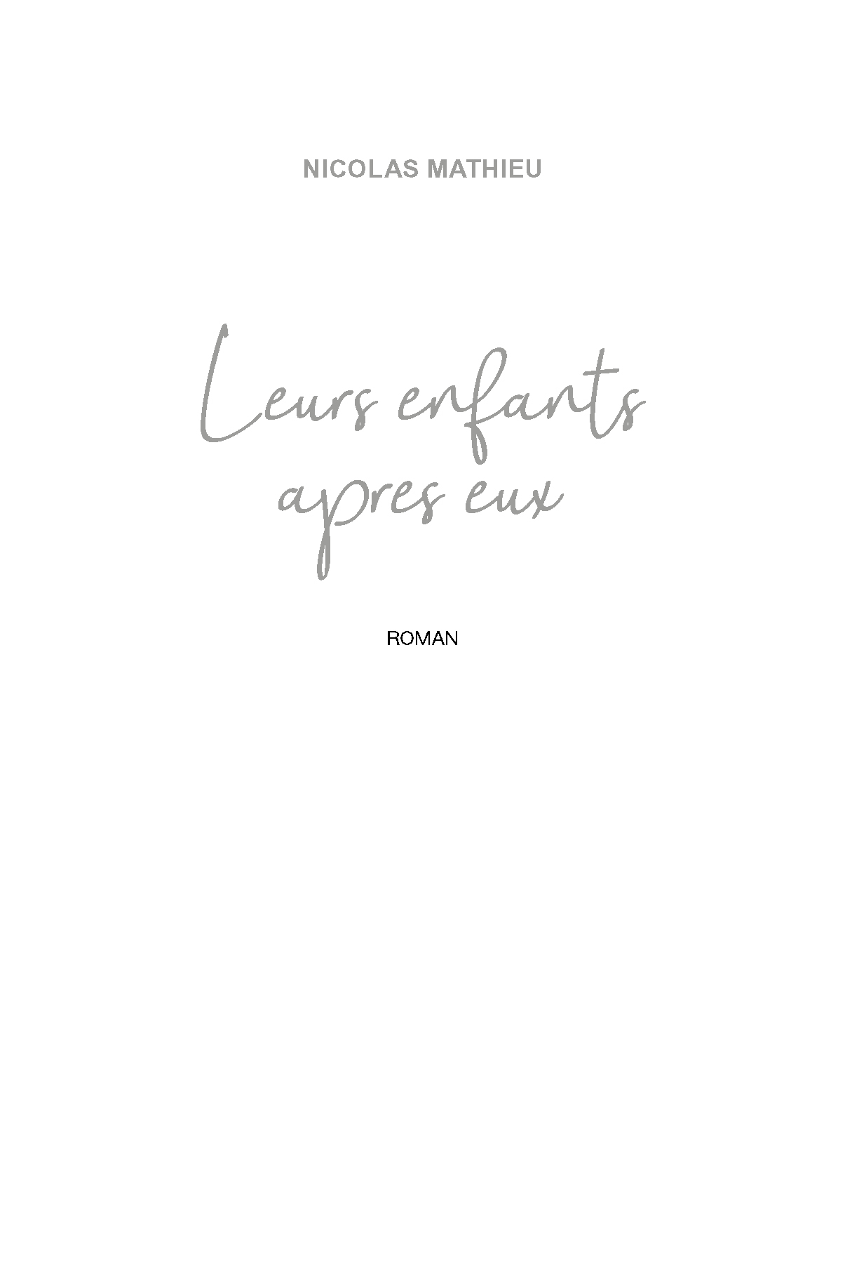 Եվ զավակներն էլ՝ իրենցից հետո page 1